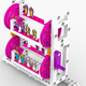 The rotating shoe rack.